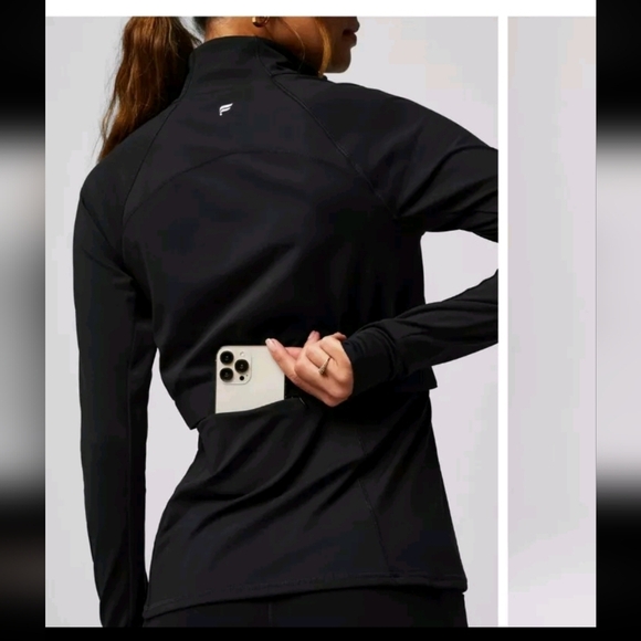 Fabletics Womens Black Trinity Performance Jacket  Lightweight Athletic Jacket M - Picture 3 of 13